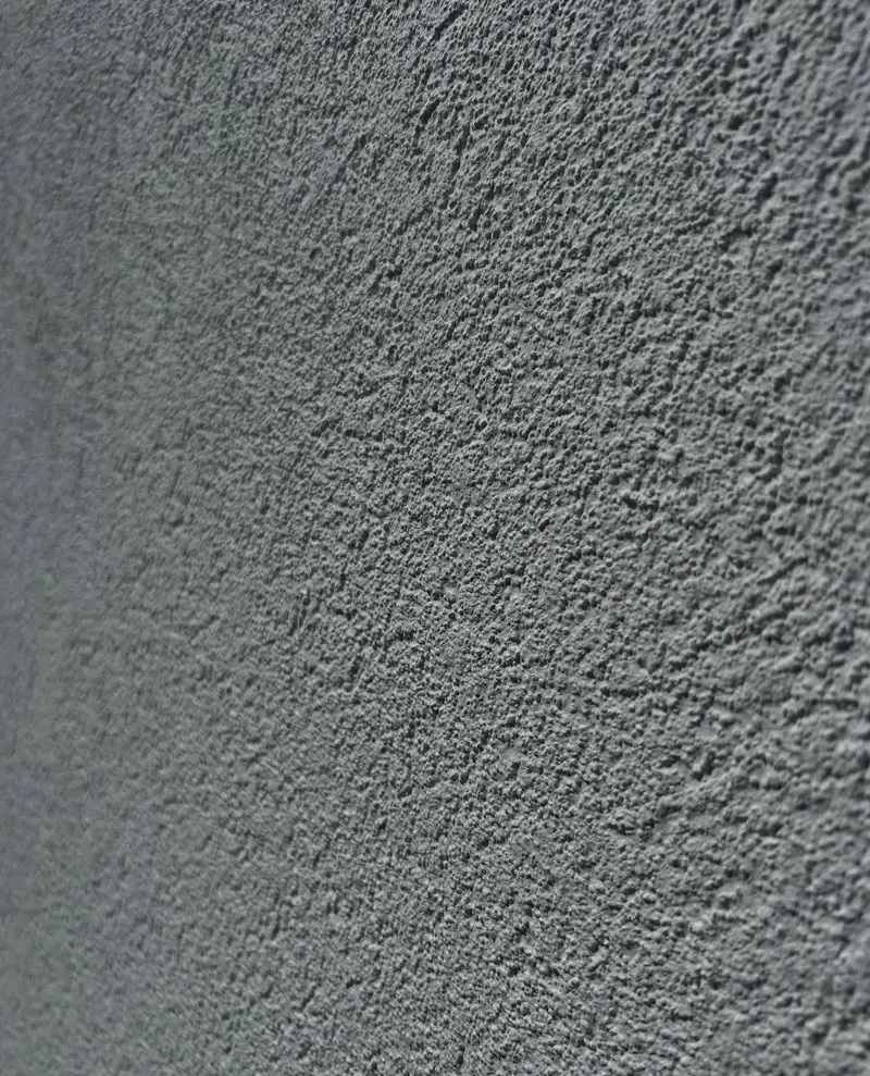 Close-up of a textured render finish